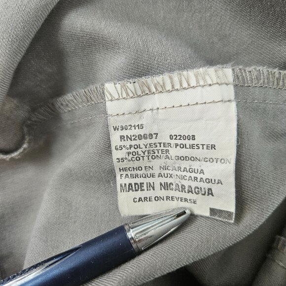 Dickies Work Shirt Men Size Medium Short Sleeve Gray - Picture 5 of 9